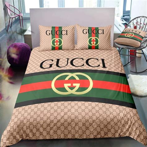 gucci duvet cover set|Gucci bed comforter set.